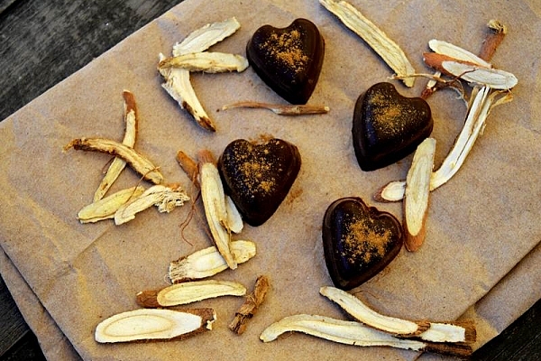 Chokoladehjerter med lakrids