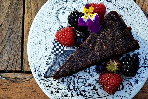 Grøn chokoladekage