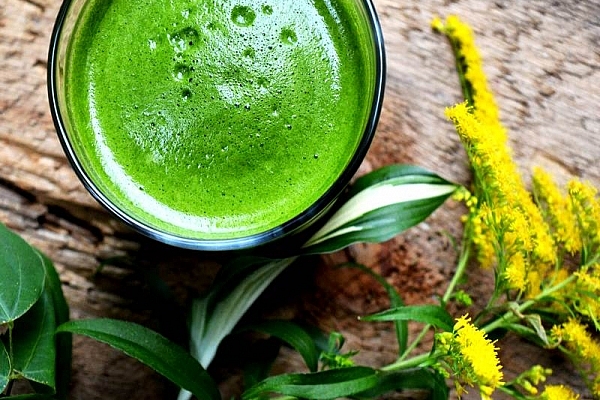 Grøn sommerjuice – 2 ingredienser