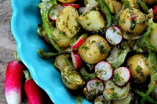 Grøn kartoffelsalat